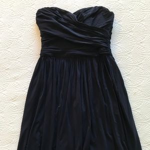 Strapless Dress in Silk Chiffon
